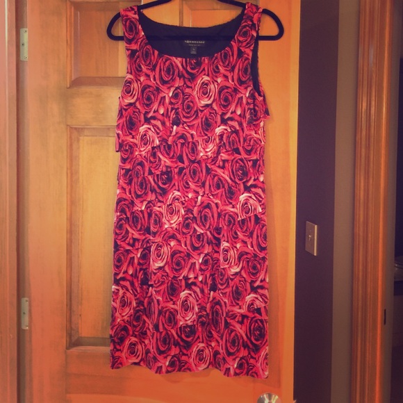 Layered Red Dress - Picture 1 of 3