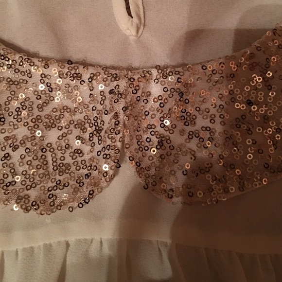 Sequined Peter Pan collar top - Picture 3 of 4