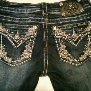 Miss Me Floral Embellished Bootcut Jeans