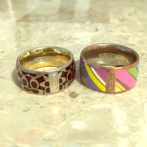 Authentic Coach Rings: Set of 2!!💍
