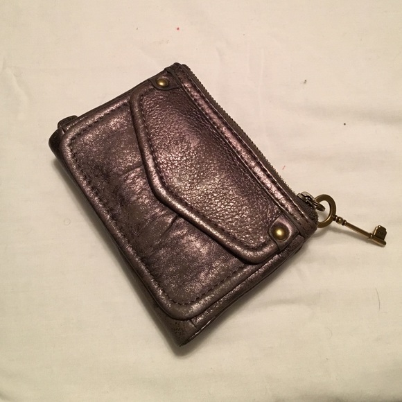 Fossil metallic pewter wallet