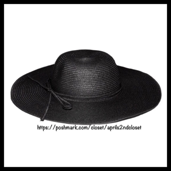 Black Floppy Wide Brim Oversized Fedora Panama Hat - Picture 5 of 8