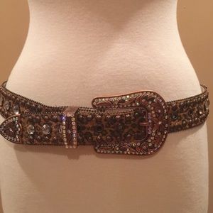 Rare BLAZIN ROXX Copper Bling Western Belt medium