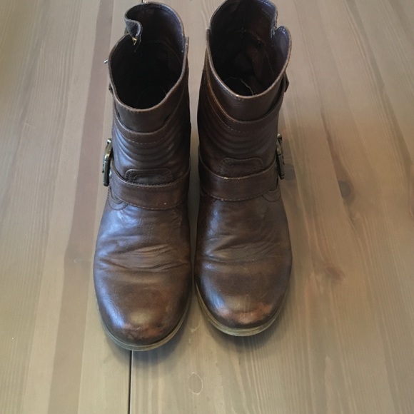 Aldo Brown Moto ankle boots. Worn maybe 4 times