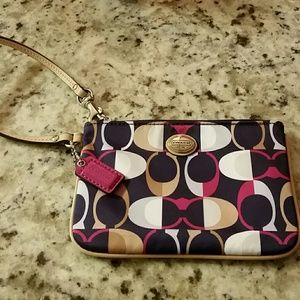 Coach Satin Wristlet NWOT