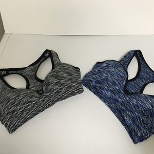 Pink padded sports bra