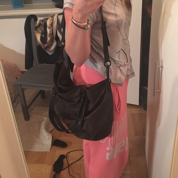 Dark brown leather Hobo - Picture 3 of 4