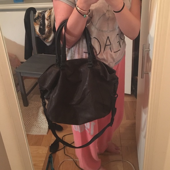 Dark brown leather Hobo - Picture 4 of 4