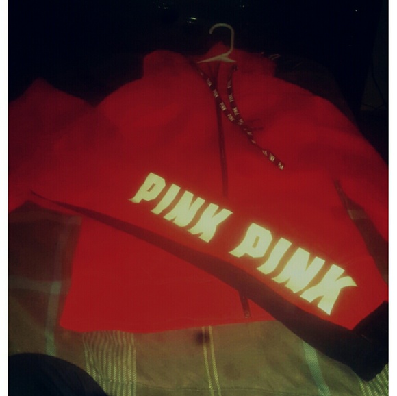 Red victorias secret sweatpantd