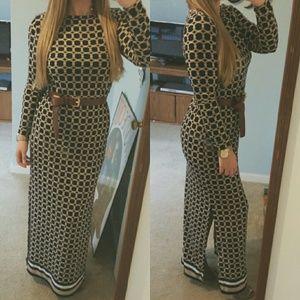 Michael Kors Geometric Maxi Dress