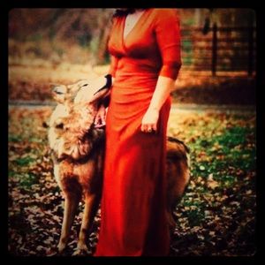 Red cocktail dress