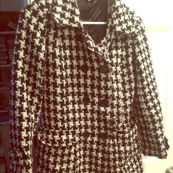 Black and White Dress Coat