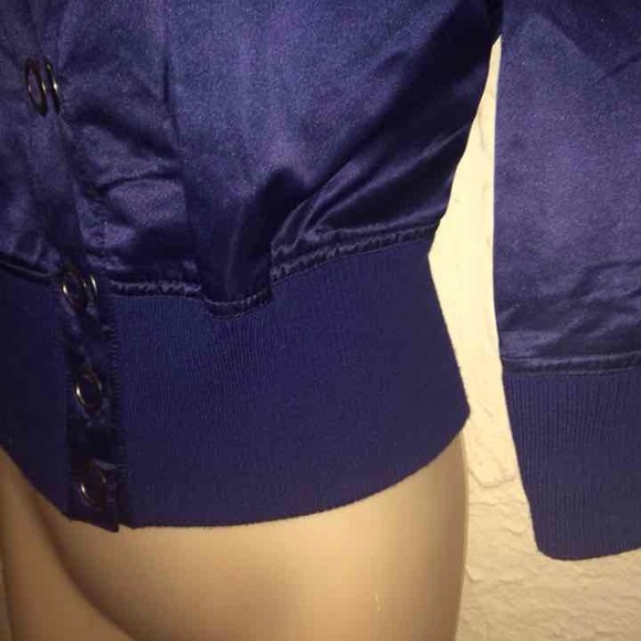 Crop Blue Jacket - Picture 4 of 4