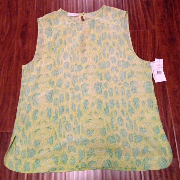 Equipment Kyle Silk Snake Print Shirt. Size Large.