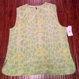 Equipment Kyle Silk Snake Print Shirt. Size Large.