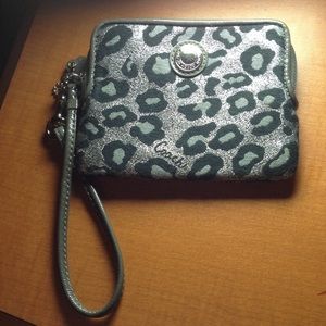 Animal Print Coach wristlet