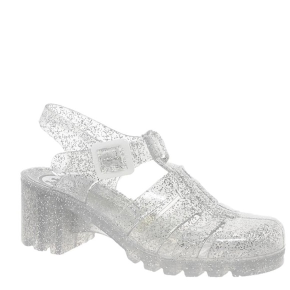 Urban Outfitters Shoes - Juju clear heeled jellies