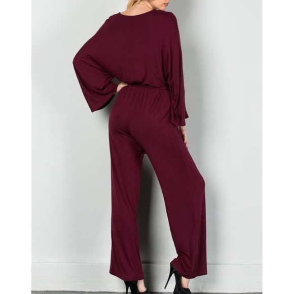 "This Much And More" Faux Wrap Jumpsuit - Picture 3 of 3