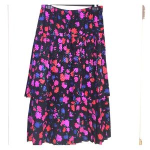 pleated two layer skirt