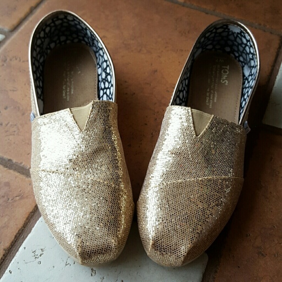 Toms Rose Gold flats