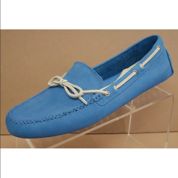 Coke Haan light blue driving loafer