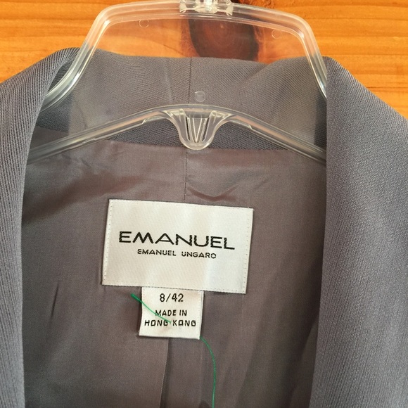 Emanuel Ungaro Lined Gray Jacket 8 - Picture 2 of 4