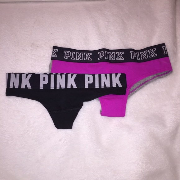 🚫NOT FOR SALE🚫 2 PINK/VS xs Panties