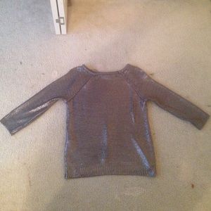 Long sleeve metallic shirt- Zara