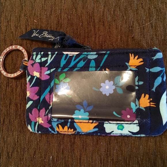 Vera Bradley Zip ID Case in Midnight Blues