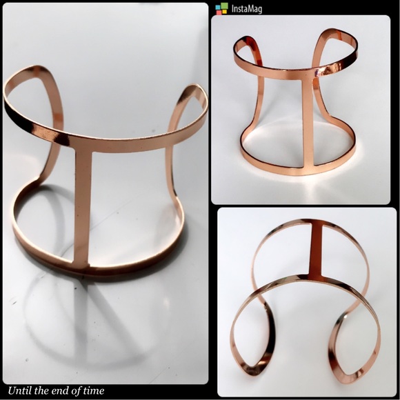 adjustable Rose gold plated bangle arm jewelry - Picture 2 of 4