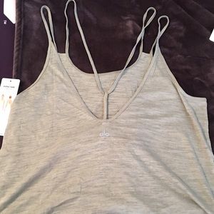 Alo Yoga Alexa Tank in Mist color