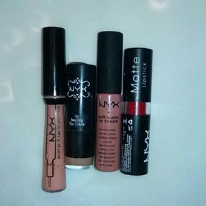 Bundle of NYX lipstick and gloss