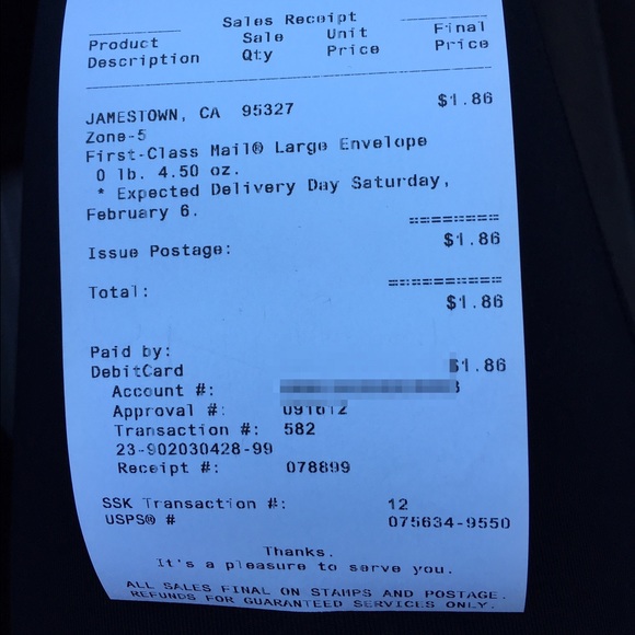 Hat Shipping Confirmation