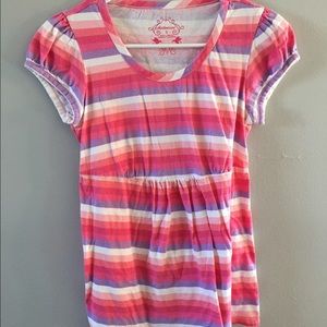 Motherhood Maternity Striped Short Sleeve Shirt