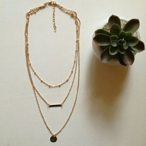 3 Layer Gold Necklace