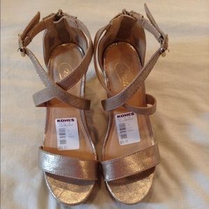 Candies wedged heels