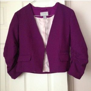 Purple Wool Blazer