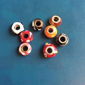 Colored Pandora charms