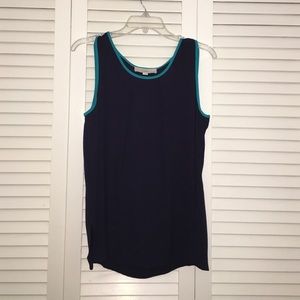 NWT Navy Sleeveless Shell from LOFT Size M