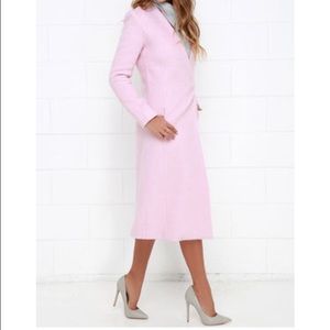 Lulu's Jackets & Coats - BNWOT GORGEOUS pink Lulus wool coat Lulu's Jackets & Coats - BNWOT GORGEOUS pink Lulus wool coat