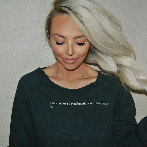 Hunter Green Goodhyouman Love Sweater