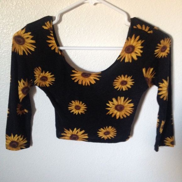 Sunflower crop top
