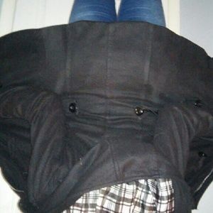 Black button up coat