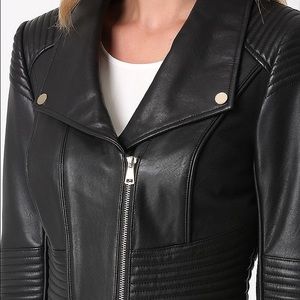 Bebe authentic leather moto jacket