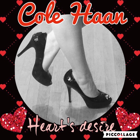 Cole Haan/Nike Air Black Patent Leather Pumps