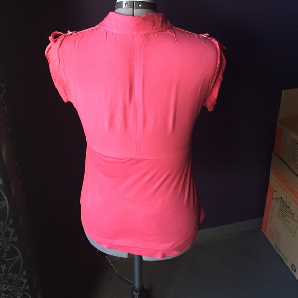 Guess Pink Button Shirt - Picture 3 of 4