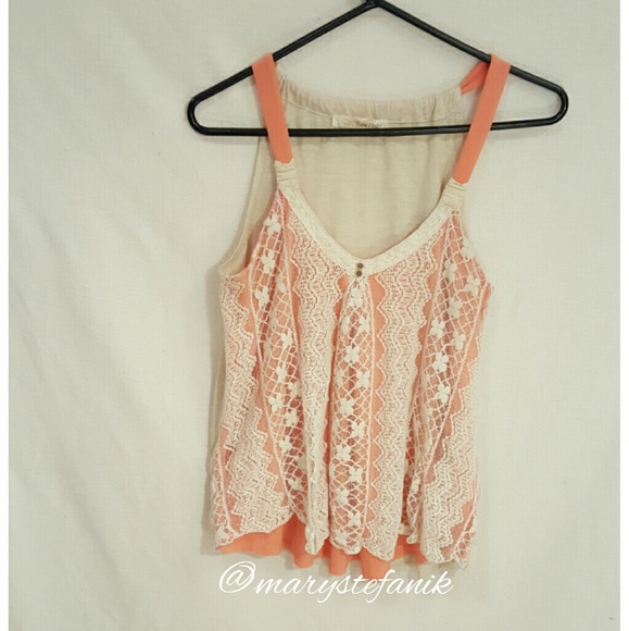 rewind Tops - Embroidery Tank Top size M by Rewind