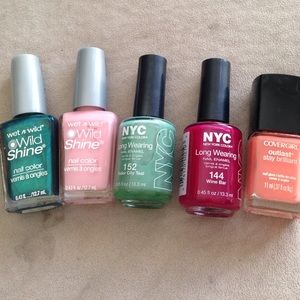 Assorted nail polish