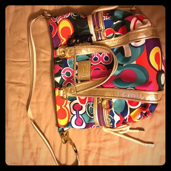Colorful Coach purse