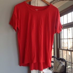 Madewell red tee size medium